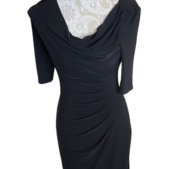 Lauren Ralph Lauren Dress Sheath Short Sleeves Knee Length Women's 2 - Picture 2 of 6